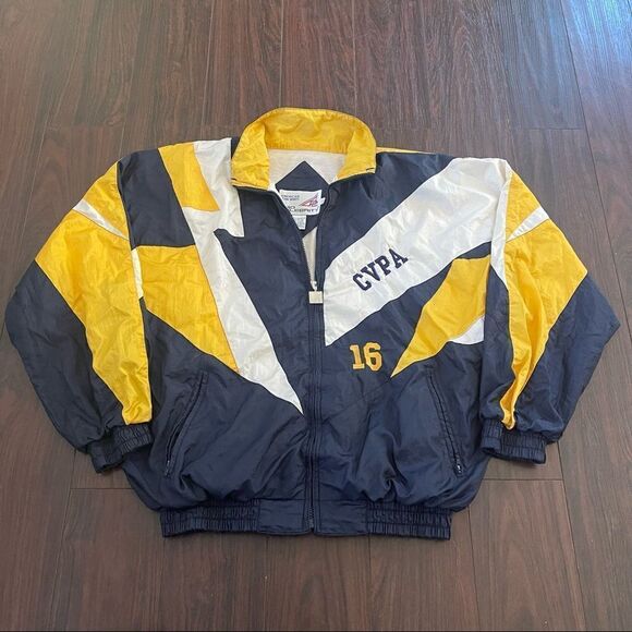 vintage CVPA College of Visual and Performing Arts windbreaker jacket Large - Picture 1 of 4